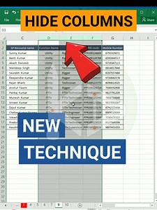 Hide and Unhide Techniques in excel 2024 | #excel #exceltips #exceltricks #dataanalysis #exceltutorials #tipsandtricks #excelhacks #exceldatatips #vlookuptips #Excel | Karan Dadya