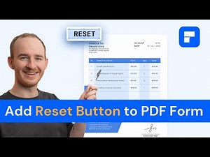 How to add reset button to PDF form