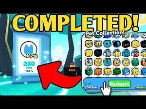 COMPLETED Pet Collection & MAX PETS EQUIPPED in Pet Simulator X