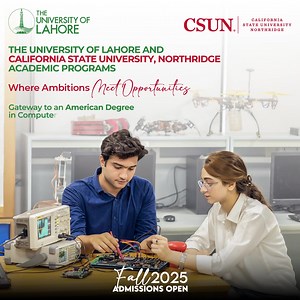 10K reactions · 49 shares | Begin at UOL, thrive at CSUN, and graduate with a Computer Science degree that sets you apart. Two countries, one exceptional future Last Date to Apply: February 28th, 2025 Apply Now: https://csun.uol.edu.pk/ For More Details: Call: 042-111-865-865 WhatsApp: 0325-1865865 Email: admissions-csun@uol.edu.pk The Admission Office is open on Saturdays and Sundays! #UOLAdmissions2025 #AmericanDegree #UOL #CSUN #EmpoweringYouToExcel | University Of Lahore | Facebook