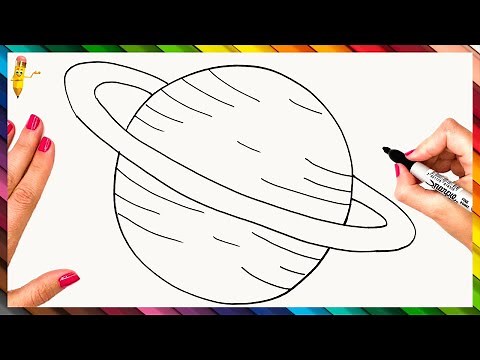 How To Draw A Planet Step By Step 🪐 Planet Drawing Easy
