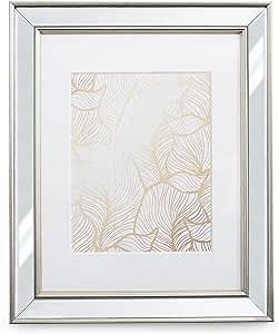 11x14 Mirrored Picture Frame - Matted to 8x10, Frames by EcoHome