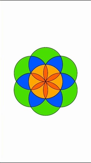 How to Create a Geometric Circle Pattern || The Seed of Life || Sacred Geometry || Art and Learning