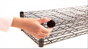 Amazon Basics 5-Shelf Tower Adjustable Storage Shelving Unit, Chrome, 16" x 16" x 54", 150 lbs Per Shelf | Tower