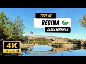 Regina Canada City Tour | Streets, Landmarks, and Life in 4K