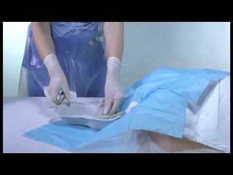How to flush a urinary catheter