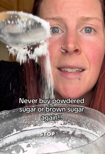 This is one of the EASIEST things to make from scratch. The powdered sugar may take anywhere from 30 seconds to several minutes, depending on the power of your machine. It’s done when the texture is no longer gritty. You can sift it if you want it to be extra fine. If you’re not using right away, add 1 tbsp arrowroot powder to prevent caking. #madefromscratch #fromscratch #baking