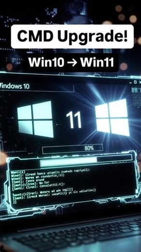 CMD से Windows 10 → Windows 11 — 30s में Upgrade!