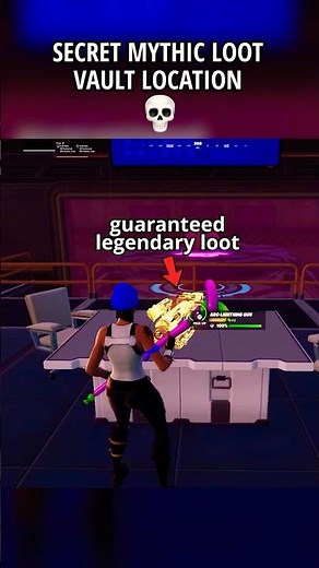 SECRET MYTHIC LOOT VAULT LOCATION in Fortnite Chapter 7 Season 1... 💀 #fortnite #shorts #gaming