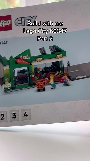 Build with me Lego City 60347 Bag 2 #lego #legotimelapse #legotiktok #speedbuild #legocity #city #vegan #fresh #green #asmr #asmrsounds #legoasmr #vegetables