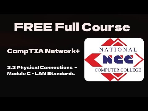 3.3 FREE Full CompTIA Network+ N10-009 - Physical Connections - Module C LAN Sandards