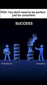 You don't need to be perfect - just be consistent.#motivation #mindset #selfimprovement#viral