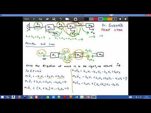 BDA 31103 - 3 DOF Spring Mass system (Newton 2nd Law)