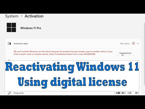 How to Activate Windows 11 using Digital License | Reactivate Windows After Hardware Change