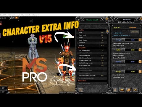 MSPro V15 - Character Extra Info