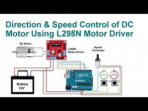 Direction & Speed Control of DC Motor Using L298N Motor Driver |Code & Circuit || Proteus Simulation