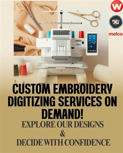 Custom Embroidery Digitizing Service, Logo to Embroidery File, Fast Turnaround (.emb, .dst, .pes) - Etsy