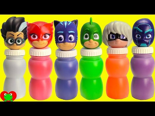 PJ Masks Slime Bottle Surprises - Videos For Kids