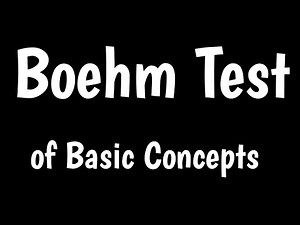 Boehm Test Of Basic Concepts | Boehm-3 Preschool Test |