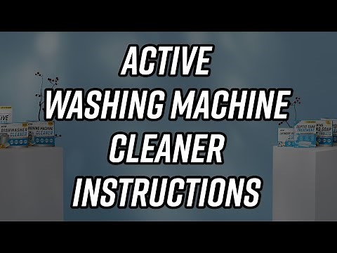 Active Washing Machine Cleaner Instructions