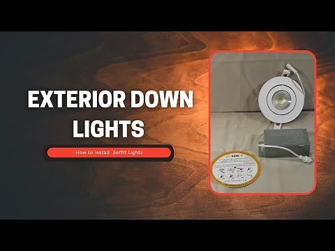 Exterior Down light | How To Install Soffit Lights