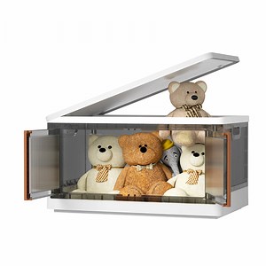 Plastic Storage Bins With Lids - Stackable & Moveable