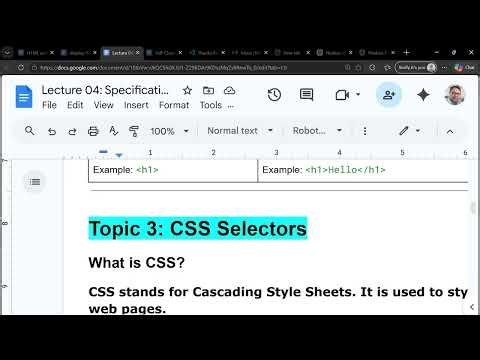 Lecture 04: VS Code Installation, HTML Elements & Tags, CSS Selector & Display Properties