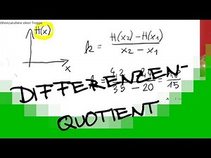 Differenzenquotient