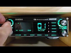 NOAA Weather Alert Test. Uniden Bearcat 980 SSB CB radio.