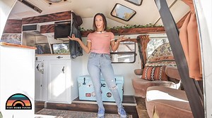 Join Our Newsletter - https://bit.ly/THTNewsletterSignup Hanna and Cody found this 1987 Dodge Roadtrek camper van and converted into an awesome tiny house on wheels. This tour was special for me because my very first real camper van was built on this same chassis. And guess what, it's still running strong today! These Dodge platforms are great for those looking to build a tiny house on a budget. Also, as you can see in this video, you can have a great tiny house on wheels with a little elbow gre