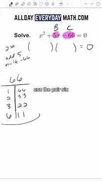 How to solve quadratic equations by factoring 💪