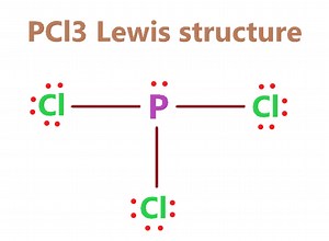 PCl3 lewis structure, molecular geometry, bond angle, hybridization