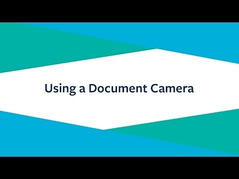 Using a Document Camera in Your Classroom
