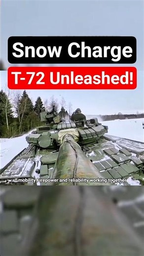 T-72 in the Snow: Extreme Winter Maneuver Test #t72 #military #short #shortvideo