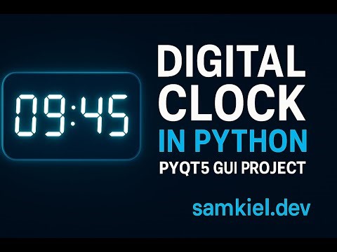 I Built a Digital Clock Using Python in 5 Minute || SAMKIEL
