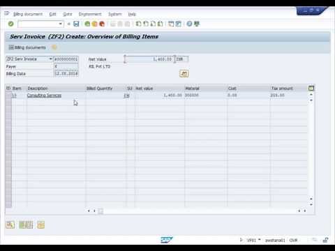 SAP S/4 HANA - Invoice Creation
