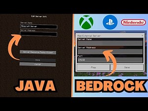 How to Join a Cross Platform Minecraft Server | Java & Bedrock