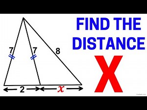 Find the Distance X in this Triangle | Quick & Easy Tutorial