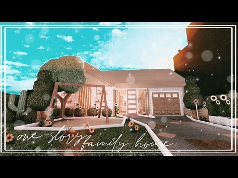 ROBLOX BLOXBURG: One-story Family House l speed build