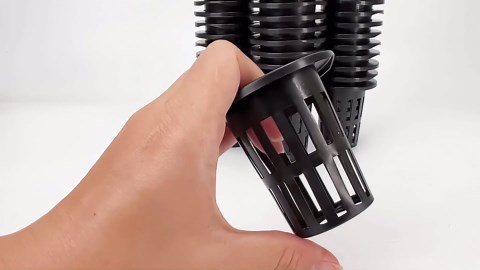 50 Pack 2 Inch Heavy Duty Slotted Net Pots Cup or Pot for Hydroponics Tower Garden, Indoor or Outdoor Growing, Mesh Basket, Cups with Wide Lip Design, Round Supplies for Orchid, Aquaponic Plants