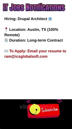 Drupal Architect Job Remote Oct 17, 2025