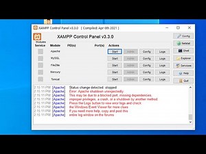 XAMPP Error: Apache shutdown unexpectedly Fix