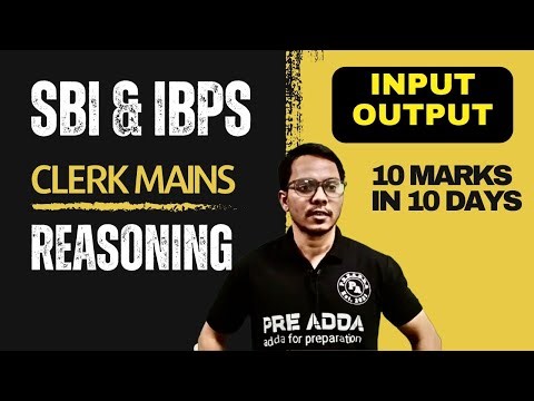 Machine Input–Output | Basic to New Pattern Mains Level Questions l PREADDA i sbi clerk mains 2025