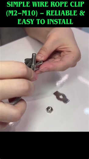 Quick guide for installing single wire rope clips.