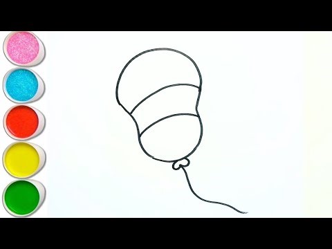 How to Draw Balloons | Fun Drawing and Coloring for Kids | Easy Drawing for Children