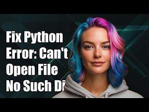 Fixing Python Error: Can't Open File 'No Such File or Directory' Solution