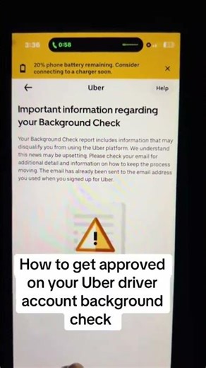How to get approved on your Uber driver account background check #uberdriver #uberdrivers #ubera