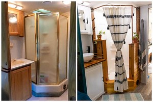Complete DIY RV Shower Remodel for Under $300￼
