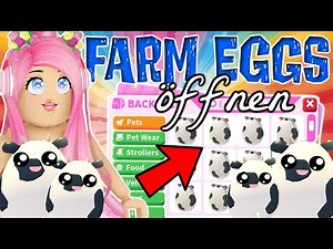 We only OPEN FARM EGGS 🥚🐮🐷 that are NO LONGER AVAILABLE 😱 Roblox Adopt Me! [GERMAN]