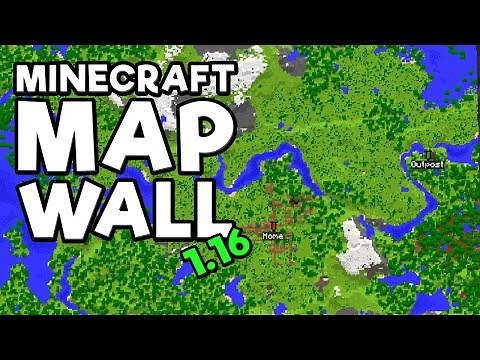 How to Make a Map Wall in Minecraft 1.16.4